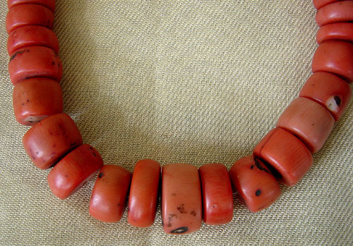 Tibetan antique coral necklace